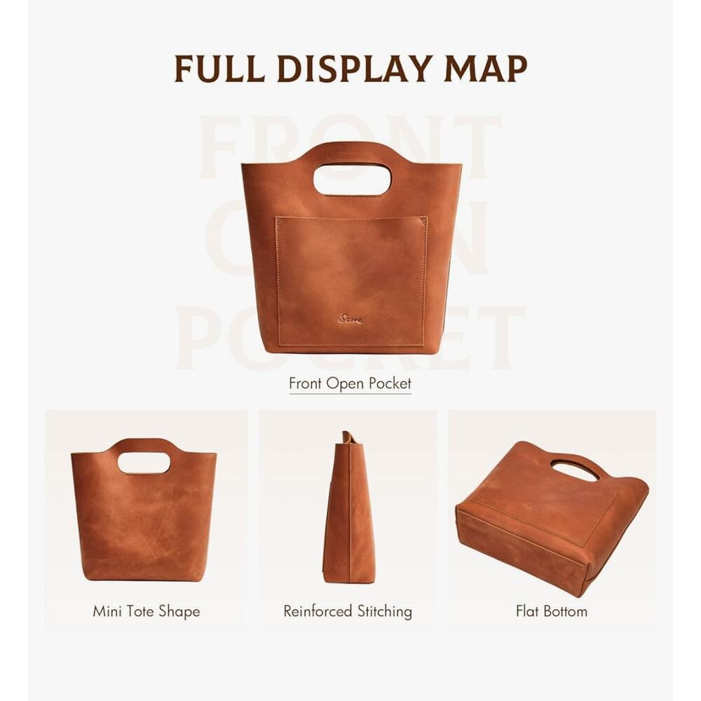 Zone Real Leather Hand Bag - Picture 8 of 9